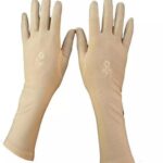 GLOVES FLOWER EMBROIDERY - SKIN