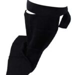 single layer niqab - black