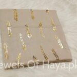 Gold Leaf Hijab - Beige Golden
