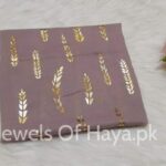 Gold leaf Hijab - Muave Pink