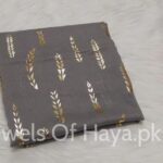 Gold Leaf Hijabs - Dark Grey