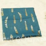 Gold Leaf Hijab - Teal