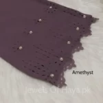 Fancy Stone Hijab - Amethyst