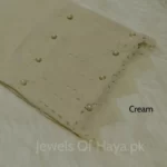 Fancy Stone Hijab - Cream