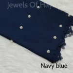 Fancy Stone Hijab - Navy blue