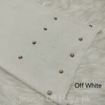 Fancy Stone Hijabs - Off White