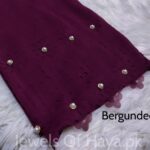 Fancy Stone Hijab - Bergundee