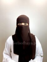 Hijab and Saudi Niqab - Choco Brown - Image 3