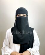 Hijab and Saudi Niqab - Black - Image 3