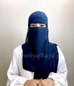 Hijab and Saudi Niqab - Navy Blue - Image 3