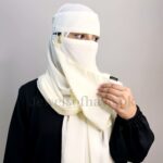 Hijab and Saudi Niqab - Off White