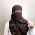 Hijab and Saudi Niqab - Choco Brown