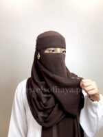 Hijab and Saudi Niqab - Choco Brown