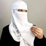 Hijab and Saudi Niqab - White