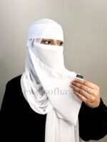 Hijab and Saudi Niqab - White