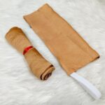 Silk Hijab Niqab set - Pure Gold