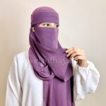 Hijab and Saudi Niqab - Purple