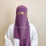 Hijab and Saudi Niqab - Purple - Image 3
