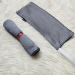 Silk Hijab and Niqab set - Ash Grey