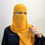 Hijab and Saudi Niqab - Mustard