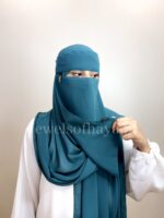 Hijab and Saudi Niqab - Teal
