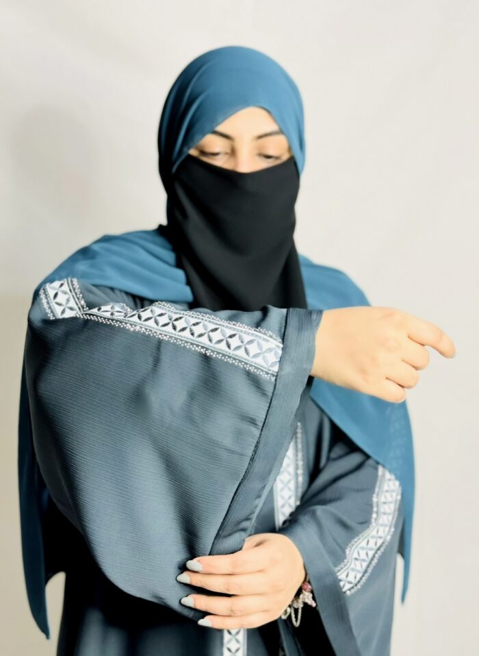 Abaya - Teal Marine - Image 3