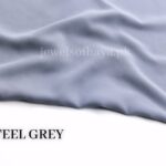 Steel Grey - Premium Georgette