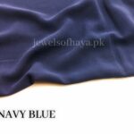 Navy Blue - Premium Georgette