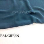 Teal Green - Premium Georgette