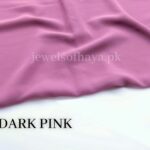 Dark Pink - Premium Georgette