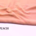 Peach - Premium Georgette